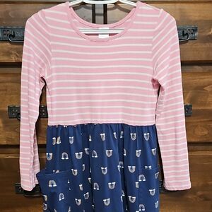 Hanna Andersson Stripes And Rainbows Dress